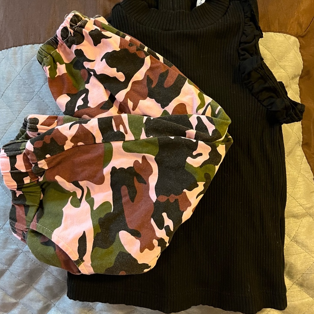 Girls Toddler pants and top set